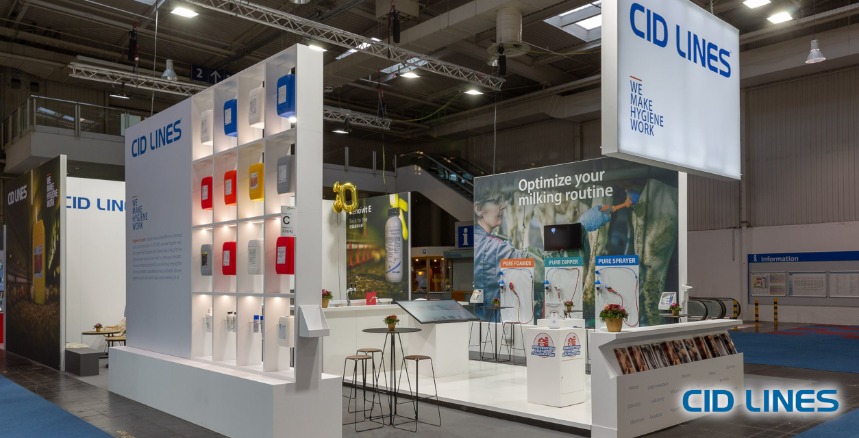 Cid Lines Beurs display met producten van het merk CID Lines