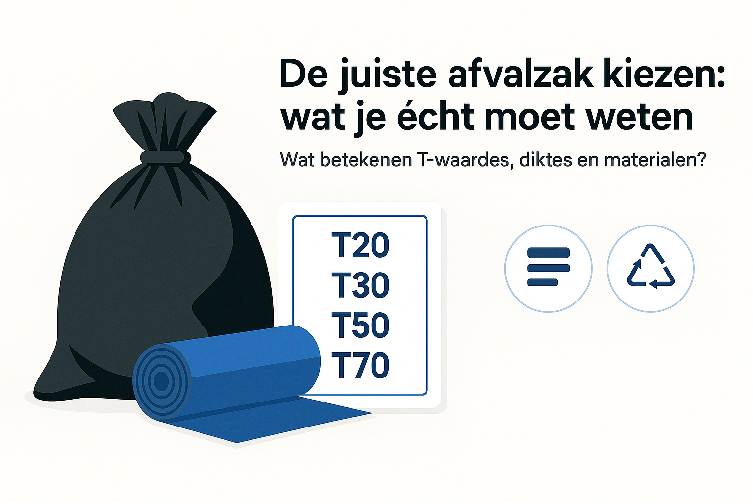 Hoe kies je de juiste Afvalzak? Alles over dikte en sterkte.