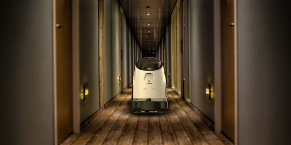 Gausium Vacuum 40 autonome schoonmaakrobot voor commerciële vloeren